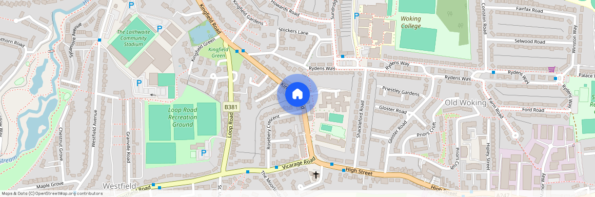 Kingfield Road, Old Woking, Woking, GU22