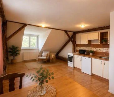 Pronájem podkrovního bytu 1+kk v Dobroníně. - Photo 2