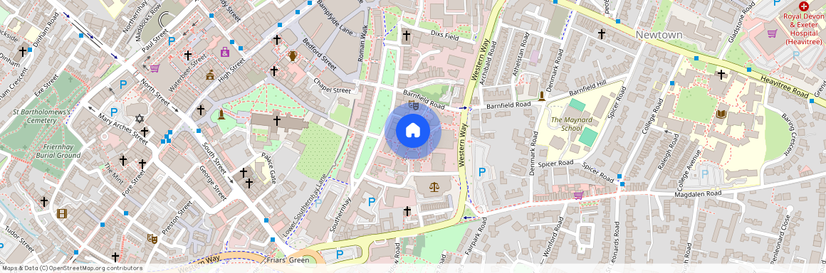 Southernhay Gardens, exeter, EX1