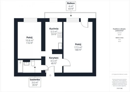 2 pok | 43 m² | Metro | Widok na zieleń 43 m² - Photo 5
