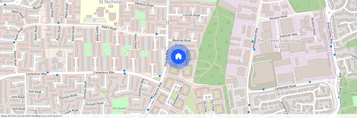 Exeter Close, Stevenage, Hertfordshire