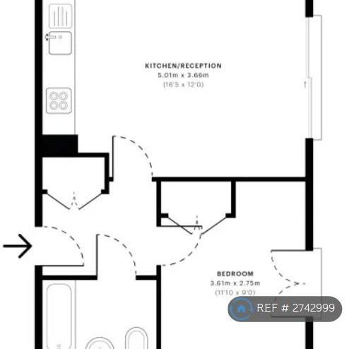 1 bedroom flat to rent - Photo 1