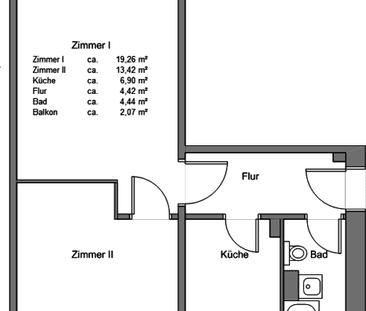 2-Raumwohnung in Knieper West! - Photo 6