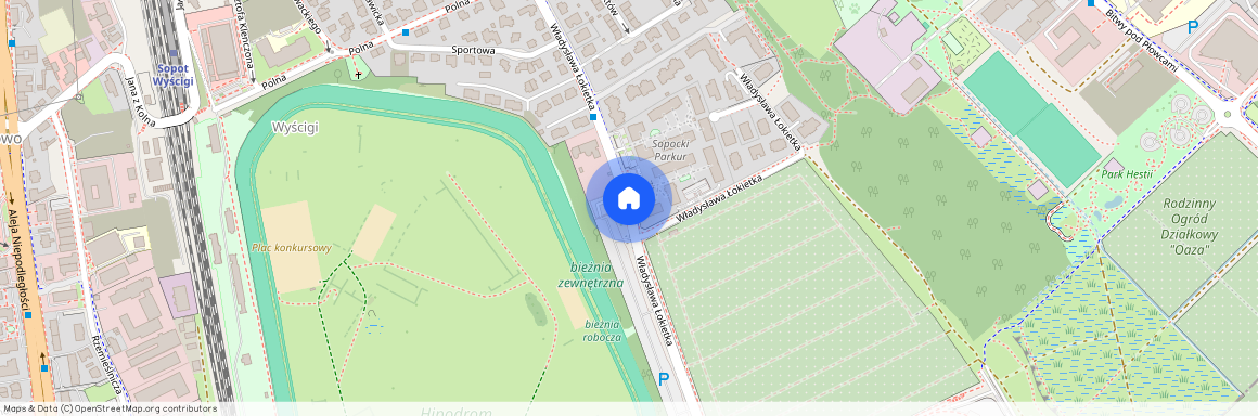 ul. Władysława Łokietka, Karlikowo, Sopot, pomorskie