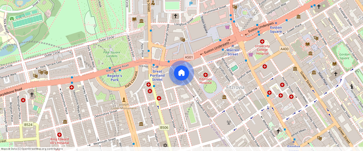 ** Warren Mews, London, W1T 6PA