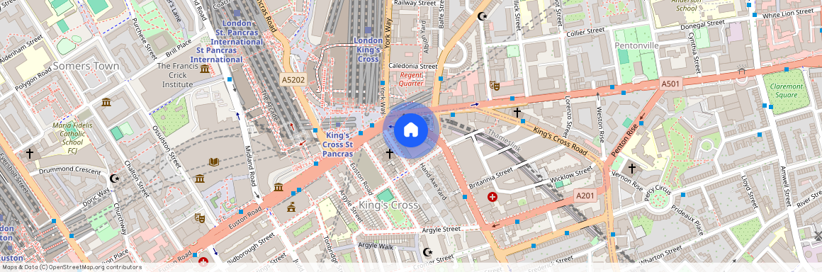 Grays Inn Road, Kings Cross, Camden, London, WC1X