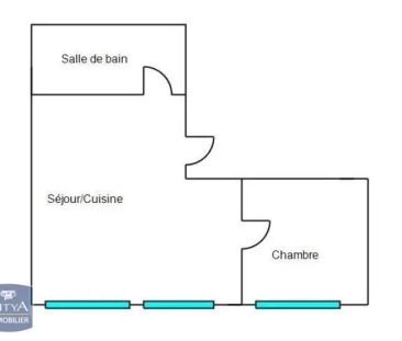 Appartement à louer 2 pièces 35.11m² - Photo 1