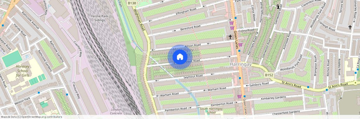 Hewitt Road London N8, London, N8