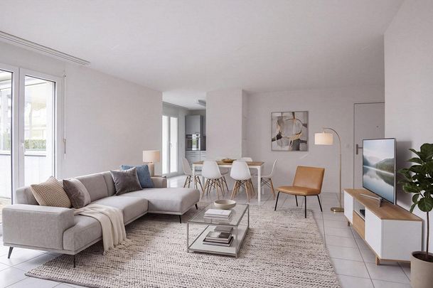 Moderne 3.5 Zimmerwohnung mit verglastem Balkon - Photo 1