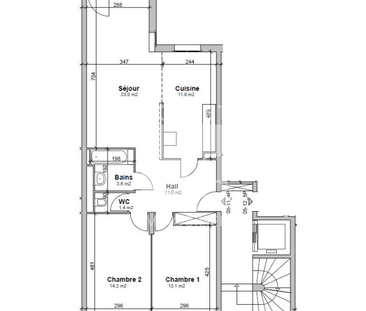 Appartement de 4 pièces au 1er étage - Foto 1
