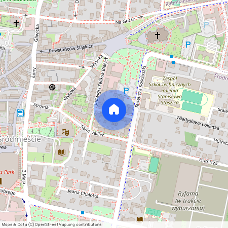 ul. Adama Mickiewicza, Śródmieście, Rybnik, śląskie