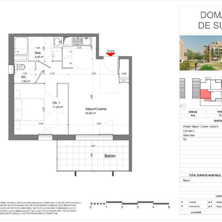 Location Appartement 2 pièces 41m² TOURS 37100 - Photo 2