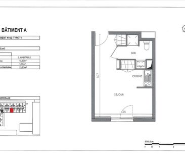 Location Appartement 1 pièce 22m² VILLENAVE D ORNON 33140 - Photo 3