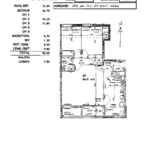 Location appartement T4 86.90m² à Tinqueux (51430) Loyer CC * : 889.02 € Réf : ER.19387 - Photo 3