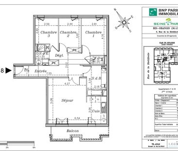 location Appartement T4 DE 85.1m² À RIS ORANGIS - Photo 5