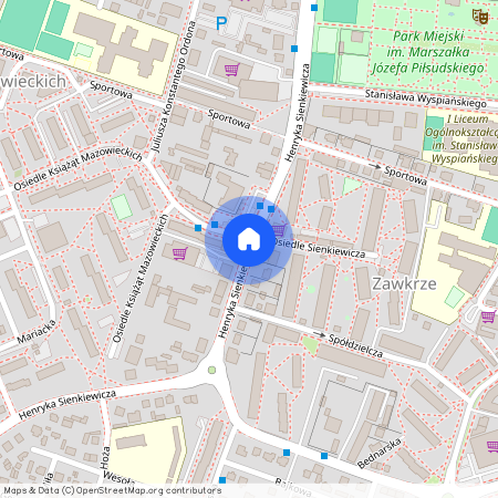 ul. Henryka Sienkiewicza, Mława, mławski, mazowieckie