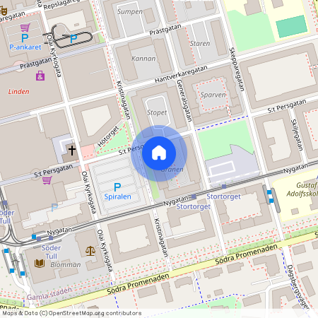 S:t Persgatan 128 A, Centrala Staden