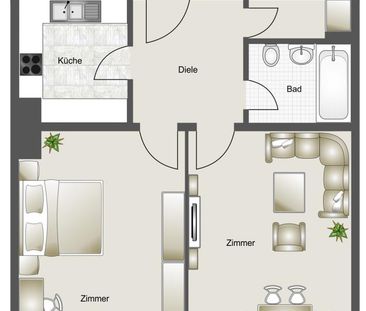 2-Zimmer Wohnung in Werne - Foto 2