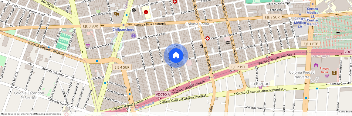 Colonia Roma Sur, C.P. 06760, Df / Cdmx