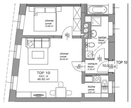 Gumpendorfer Straße: 2-Zimmer-Wohnung - Photo 4