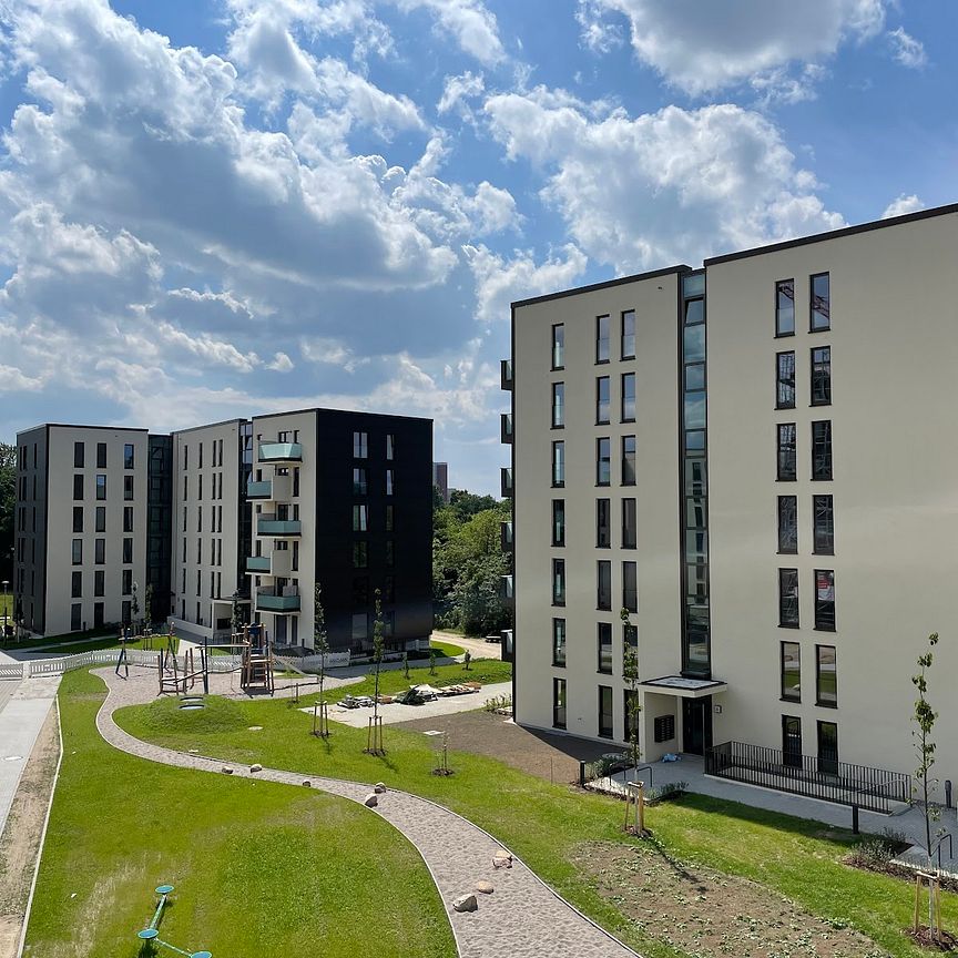 Noch zu errichtende 2-Zimmer-Wohnung mit Nord-/Ostbalkon und offener Küche in Rostock-Lichtenhagen - Foto 1