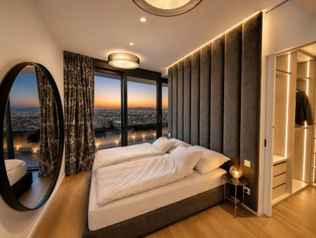 Luxury Residence with breathtaking Skyline Views: 43. Floor DANUBEFLATS Vienna - Foto 5
