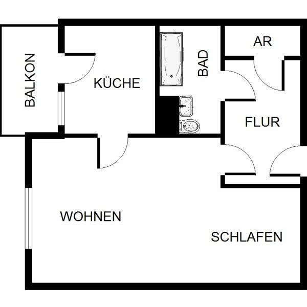 Ihr neues Zuhause: günstige 2,5-Zimmer-Wohnung (WBS) - Foto 1