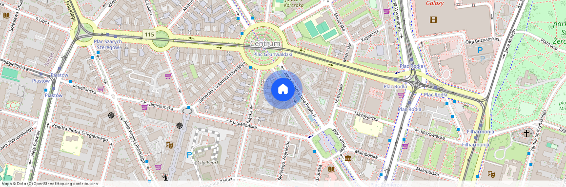 al. Papieża Jana Pawła II, Centrum, Śródmieście, Szczecin, zachodniopomorskie