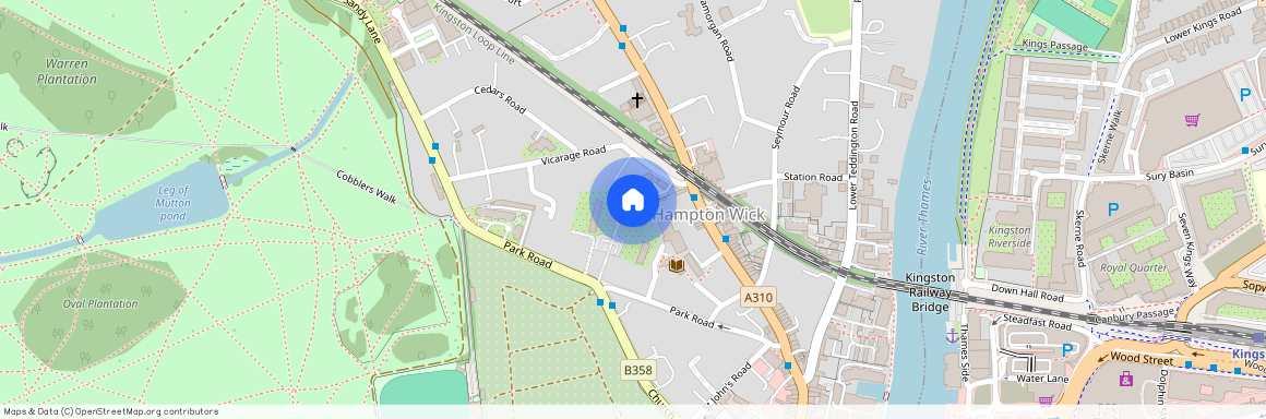 Park Road, Hampton Wick, KT1, London