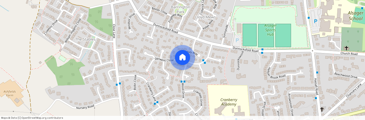 Derwent Close, Alsager, Stoke-On-Trent, ST7