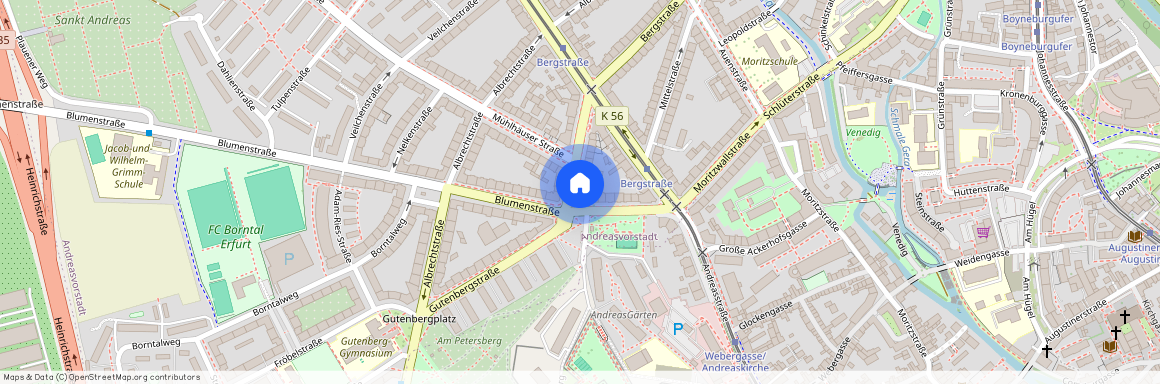 Bergstraße, 40, 99092, Erfurt / Andreasvorstadt