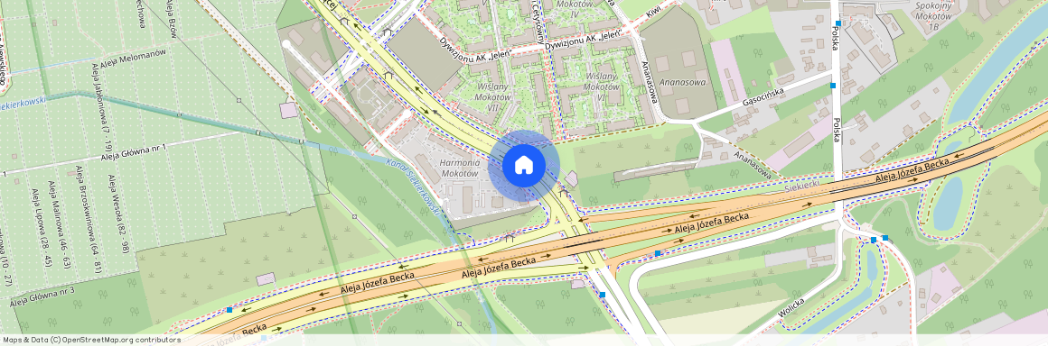 Mokotów, Siekierki, ul. Aleja Polski Walczącej, Warszawa