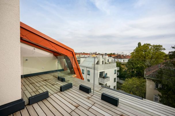 Wie GEIL - Erstbezug – Dachgeschosswohnung mit zwei Dachterrassen und Gartenparzelle in Hietzing -Ost-Süd-Westausrichtung - Foto 1