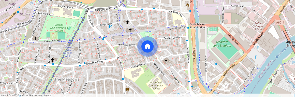 Double room with ensuite for rent Arkwright Walk, Nottingham, NG2 2HW