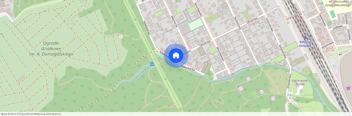 ul. Oficerska, Orłowo, Gdynia, pomorskie
