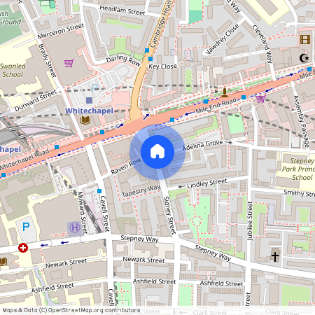 Georgette Apartments, Cendal Crescent, E1