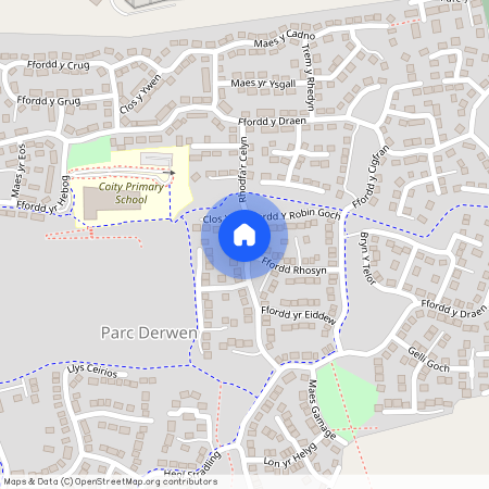 Rhodfa'r Celyn, Parc Derwen Coity, Bridgend, CF35 6FL