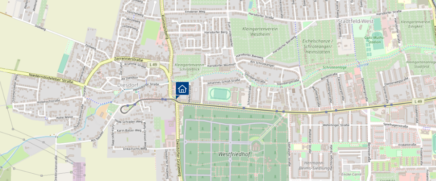 Helle 3-Raum-Wohnung in Stadtfeld West - Foto 1