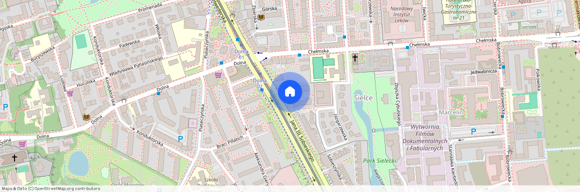 ul. Jana III Sobieskiego, Sielce, Mokotów, Warszawa, mazowieckie