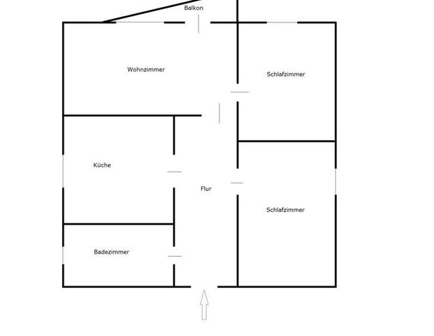 Helle 3-Zimmer-Wohnung mit Balkon - Foto 1