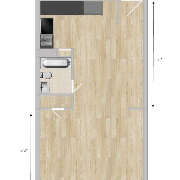 1 CH - 1 SDB - Montréal - $1,200 /mo - Photo 2