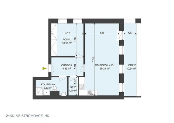 Pronájem bytu 2+kk 66 m² - Photo 1