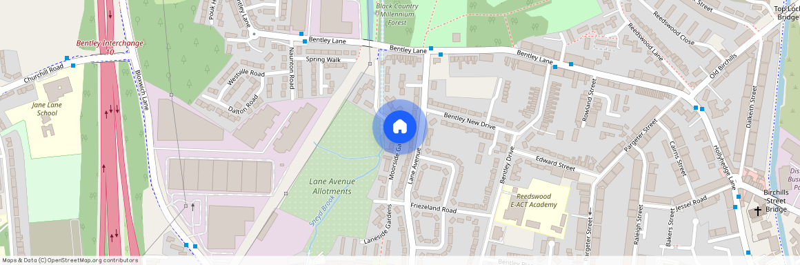 Moorside Gardens, Walsall, WS2