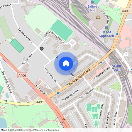 Gunnersbury Gardens, Acton, W3, London