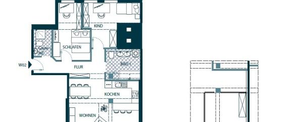 Stilvolles Apartment mit Einbauküche, Balkon & Galerie - Foto 1