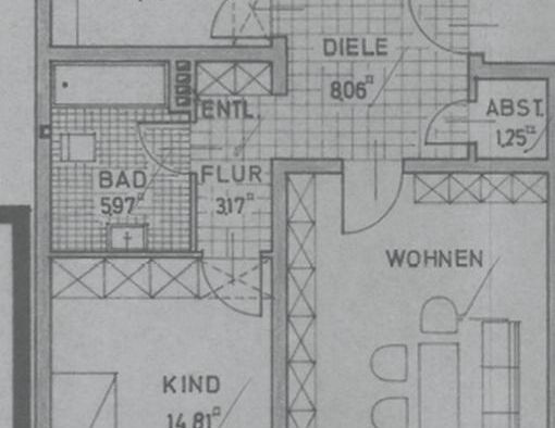 3 Zimmer Wohnung in ruhiger Sackgassenlage zu vermieten - Foto 1