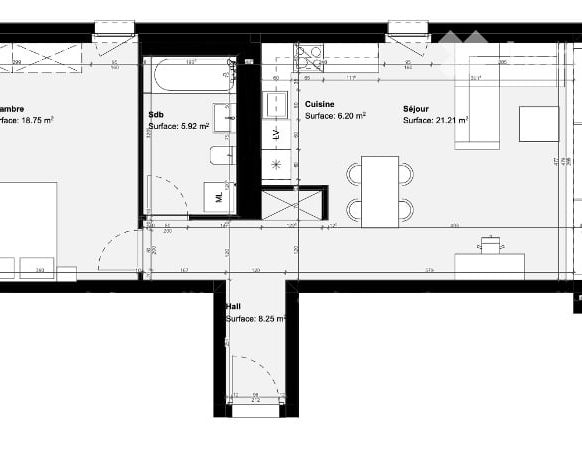 2.5 Zimmer, 83 m² - Photo 1