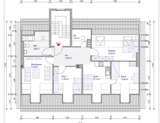 Traumhafte ca. 90 m² Dachgeschosswohnung – komplett kernsaniert - Photo 1