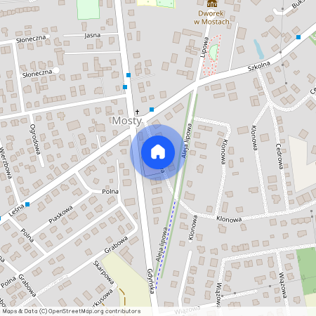 ul. Jesionowa, Mosty, Kosakowo, pucki, pomorskie