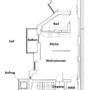 2-Zi-Whg mit Balkon EBK u. AUFZUG (green 44) - Foto 1